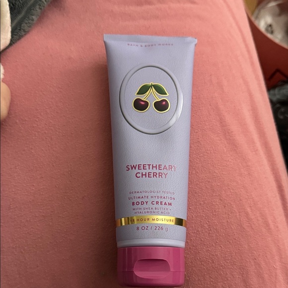 Bath & Body Works Other - Bath & Body Works Sweetheart Cherry Body Cream - Pink and Purple